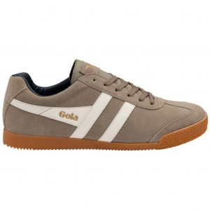 Gola Classics Harrier Suede Sneakers Białe Granatowe Polska | 2941ZHBNM