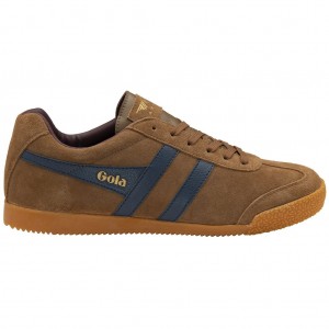 Gola Classics Harrier Suede Sneakers Granatowe Bordowe Polska | 1076OVIDC