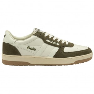 Gola Classics Hawk '89 Sneakers Białe Khaki Polska | 3915NHUTF