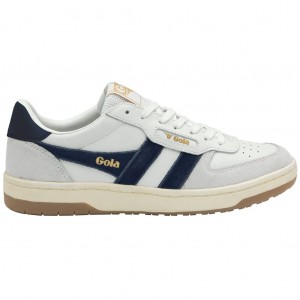 Gola Classics Hawk Sneakers Białe Niebieskie Polska | 3820GZTAM