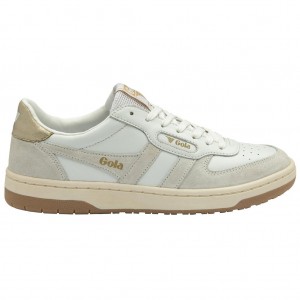 Gola Classics Hawk Sneakers Białe Złote Polska | 9864FXBMS