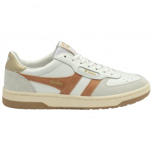 Gola Classics Hawk Sneakers Białe Złote Polska | 8315QUVCA