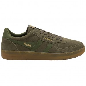 Gola Classics Hawk Suede '86 Sneakers Khaki Polska | 3760WKAGN
