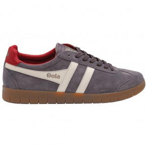 Gola Classics Hurricane Suede Sneakers Białe Jasny Czerwone Polska | 6540ZCJFS