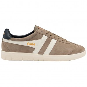 Gola Classics Hurricane Suede Sneakers Białe Granatowe Polska | 5643ITEGL