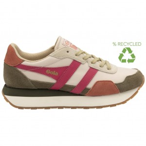 Gola Classics Indiana Sneakers Khaki Polska | 8046OUMTE