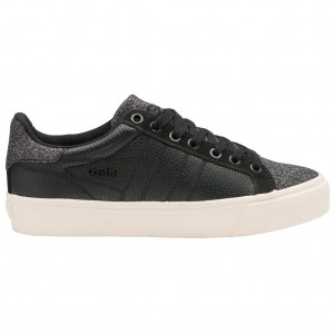 Gola Classics Orchid II Glitter Sneakers Czarne Polska | 4097GITWH
