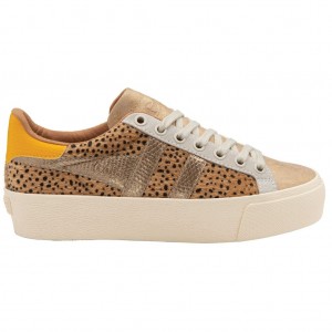 Gola Classics Orchid Platform Tropic Sneakers Złote Polska | 8145SMHXB