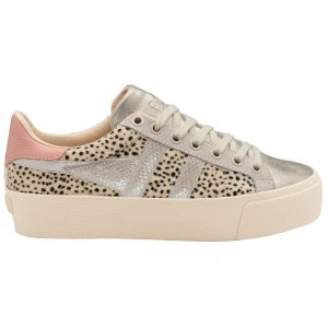 Gola Classics Orchid Platform Tropic Sneakers Srebrne Polska | 2594FETMC