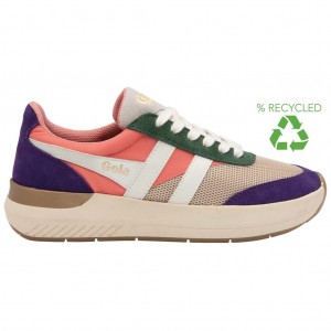 Gola Classics Raven Sneakers Koralowe Różowe Królewski Niebieski Fioletowe Polska | 5473TVLCD