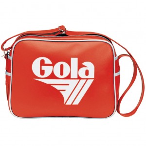 Gola Classics Redford Messenger Bag Czerwone Białe Polska | 9264XTCNB