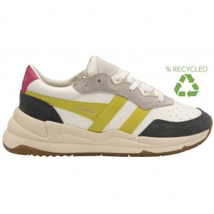 Gola Classics Saturn Quadrant Sneakers Białe Polska | 3579IXGOC