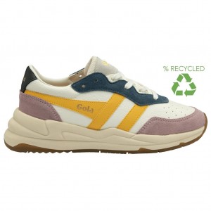 Gola Classics Saturn Quadrant Sneakers Białe Różowe Polska | 6275NYKFW