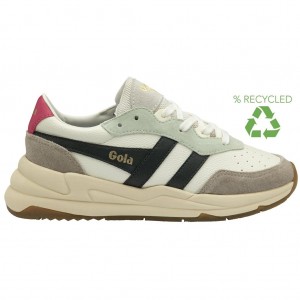 Gola Classics Saturn Quadrant Sneakers Białe Szare Polska | 5463RJIQZ