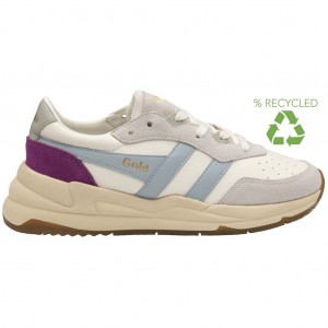 Gola Classics Saturn Sneakers Białe Niebieskie Polska | 7915ZDNYS