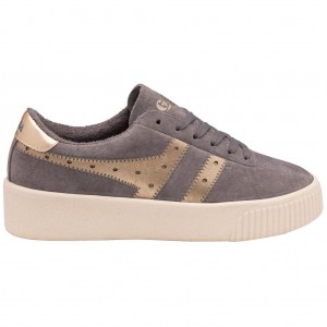 Gola Classics Super Court Metallic Sneakers Złote Polska | 9247DIMAO