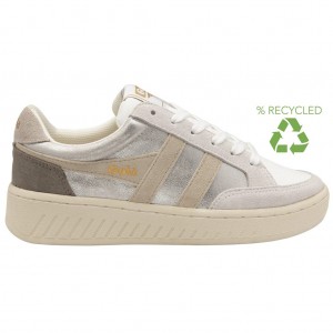 Gola Classics Superslam Blaze Sneakers Srebrne Szare Polska | 2598TFDQL