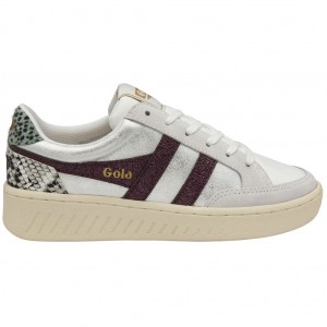 Gola Classics Superslam Blaze Sneakers Białe Polska | 5289DAZPS