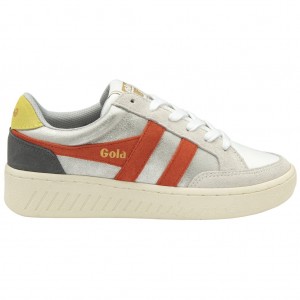 Gola Classics Superslam Blaze Sneakers Srebrne Koralowe Polska | 1452BNQSL