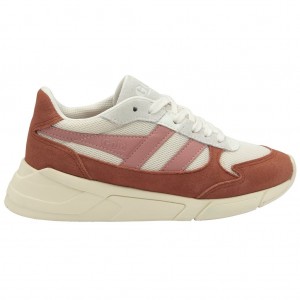 Gola Classics Tempest Sneakers Białe Pomarańczowe Koralowe Różowe Polska | 7902FMWIS