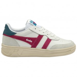 Gola Classics Topspin Sneakers Białe Fuksja Paw Polska | 8127DMCGJ