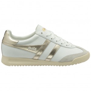 Gola Classics Torpedo Mirror Sneakers Białe Złote Białe Polska | 1037LTREV