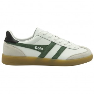 Gola Classics Viper Leather Sneakers Białe Czarne Polska | 1024SLQIG