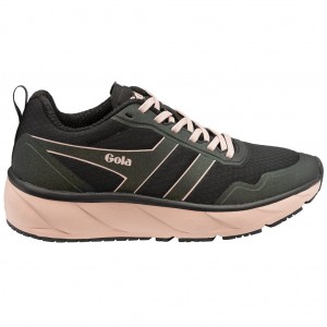 Gola Performance Typhoon Sneakers Czarne Różowe Polska | 4678BYSIR