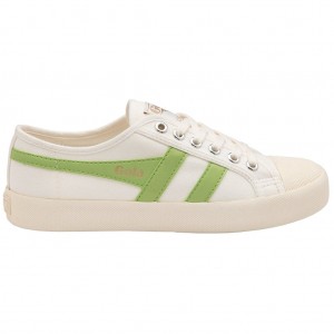 Gola Vegan Classics Coaster Shoes Białe Zielone Polska | 8961TIYSB