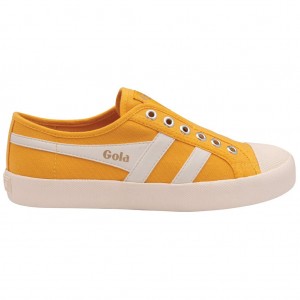 Gola Vegan Classics Coaster Slip Shoes Białe Polska | 4150OCBQA