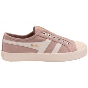 Gola Vegan Classics Coaster Slip Shoes Białe Polska | 9125TYJMR