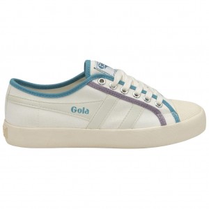Gola Vegan Classics Coaster Smash Shoes Białe Polska | 3169LCWGR