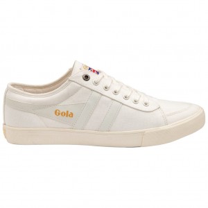 Gola Vegan Classics Comet Plimsoll Sneakers Białe Białe Polska | 6420VWEAM