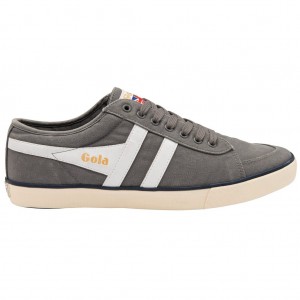 Gola Vegan Classics Comet Plimsoll Sneakers Białe Granatowe Polska | 6972QRBWM