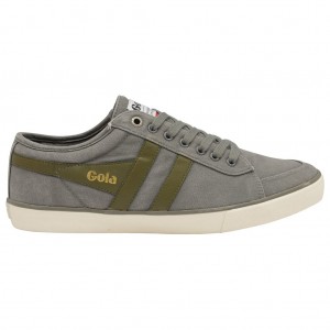 Gola Vegan Classics Comet Plimsoll Sneakers Szare Khaki Polska | 7942ENVDT
