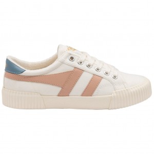 Gola Vegan Classics Rally Plimsoll Sneakers Białe Różowe Polska | 1569TLNYX