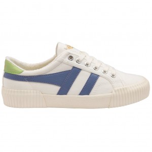 Gola Vegan Classics Rally Plimsoll Sneakers Białe Lawenda Zielone Polska | 3654TLMFH