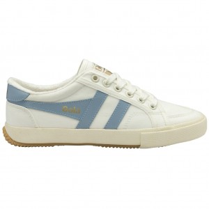 Gola Vegan Classics Stratus Plimsoll Sneakers Białe Polska | 1504SNXCG