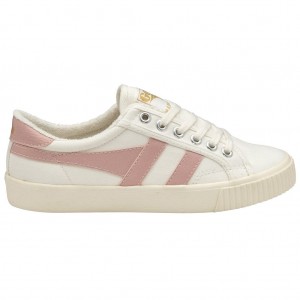 Gola Vegan Classics Tennis Mark Cox Sneakers Białe Różowe Polska | 7315PRVWK