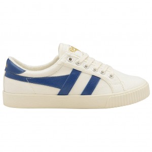 Gola Vegan Classics Tennis Mark Cox Sneakers Białe Niebieskie Polska | 0763BSJFA