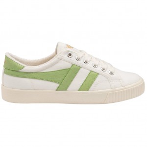 Gola Vegan Classics Tennis Mark Cox Sneakers Białe Zielone Polska | 2501KDJPA