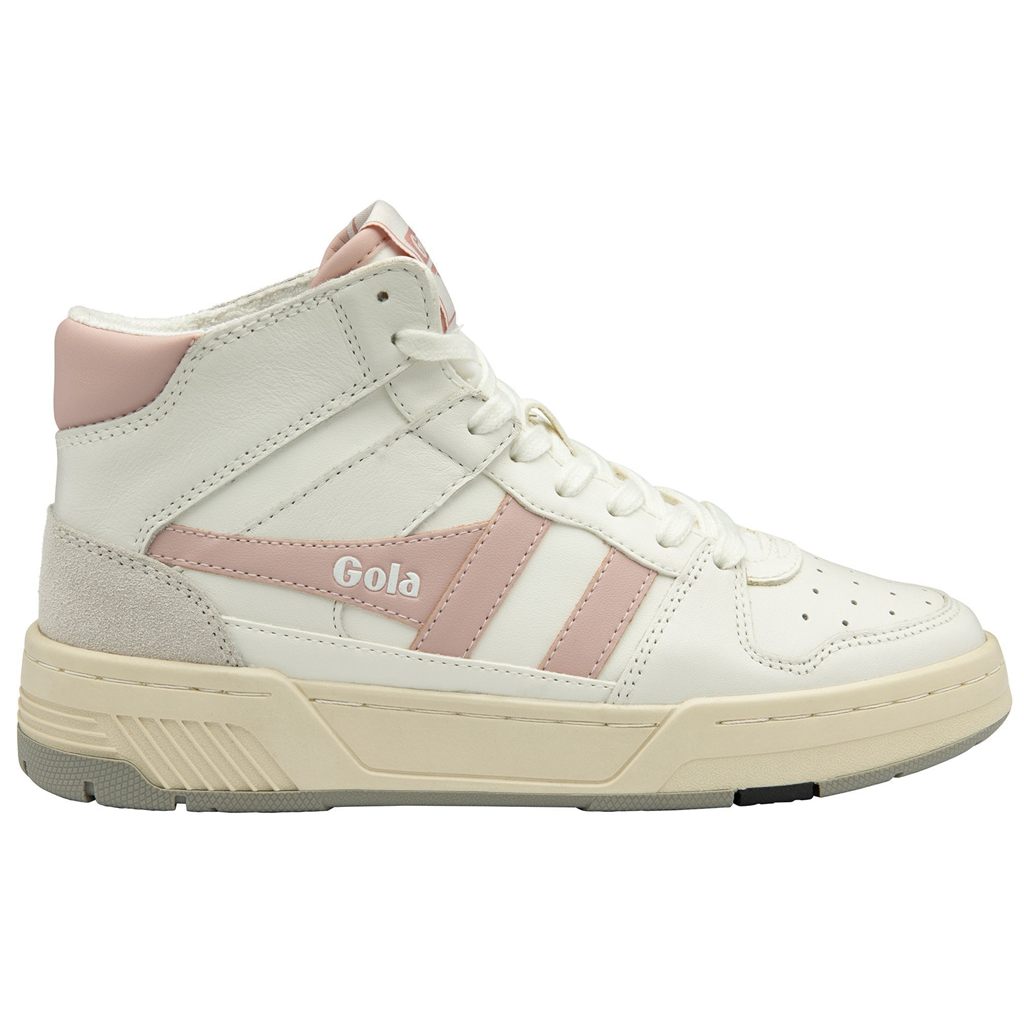 Gola Classics Allcourt High Sneakers Białe Różowe Polska | 3926BLIQK