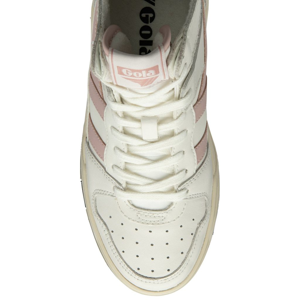 Gola Classics Allcourt High Sneakers Białe Różowe Polska | 3926BLIQK