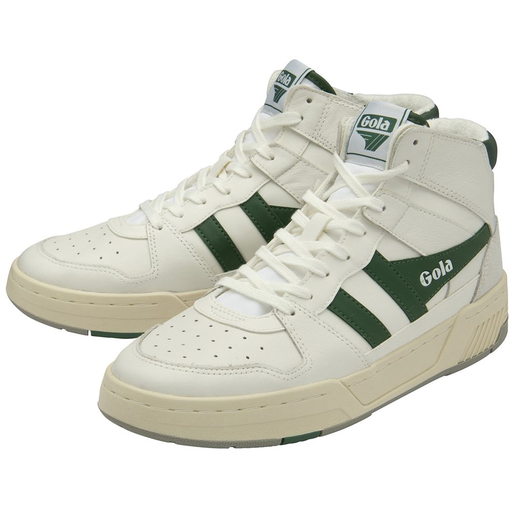 Gola Classics Allcourt High Sneakers Białe Zielone Polska | 5496VWYXR