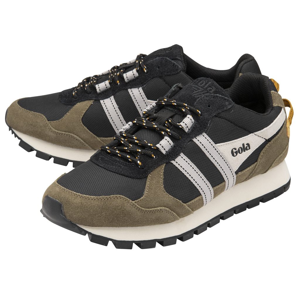 Gola Classics Altitude Sneakers Czarne Khaki Białe Polska | 6514DNBRU