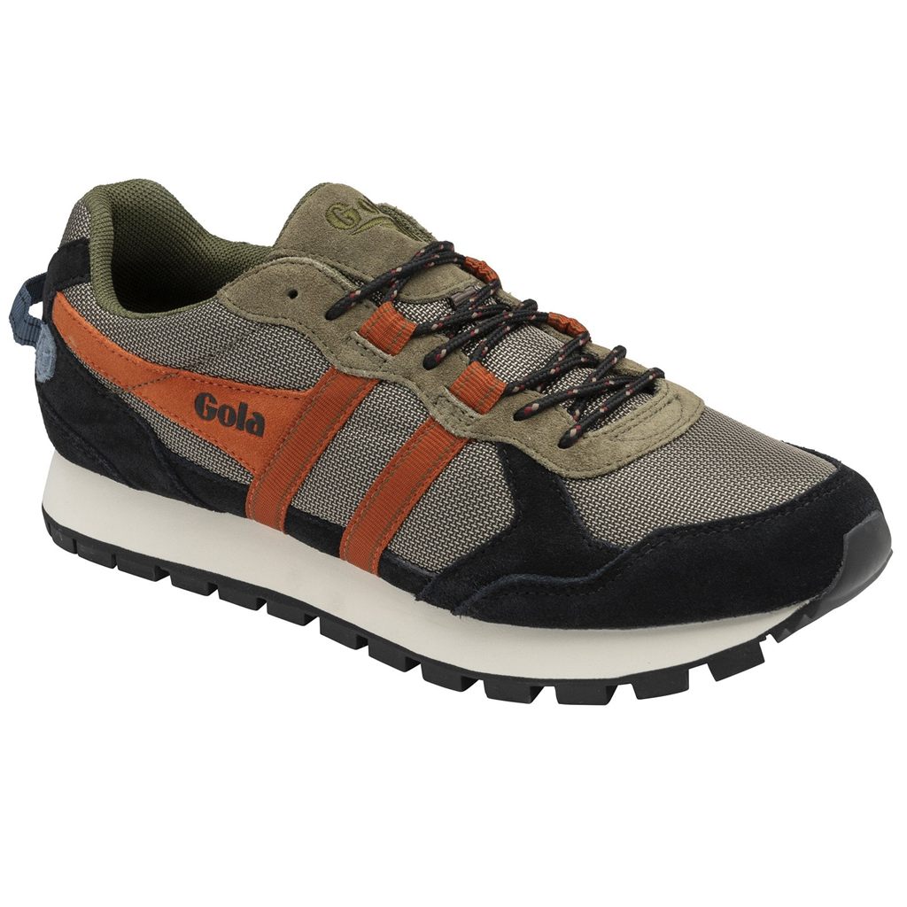 Gola Classics Altitude Sneakers Khaki Czarne Pomarańczowe Polska | 1695UNWVE