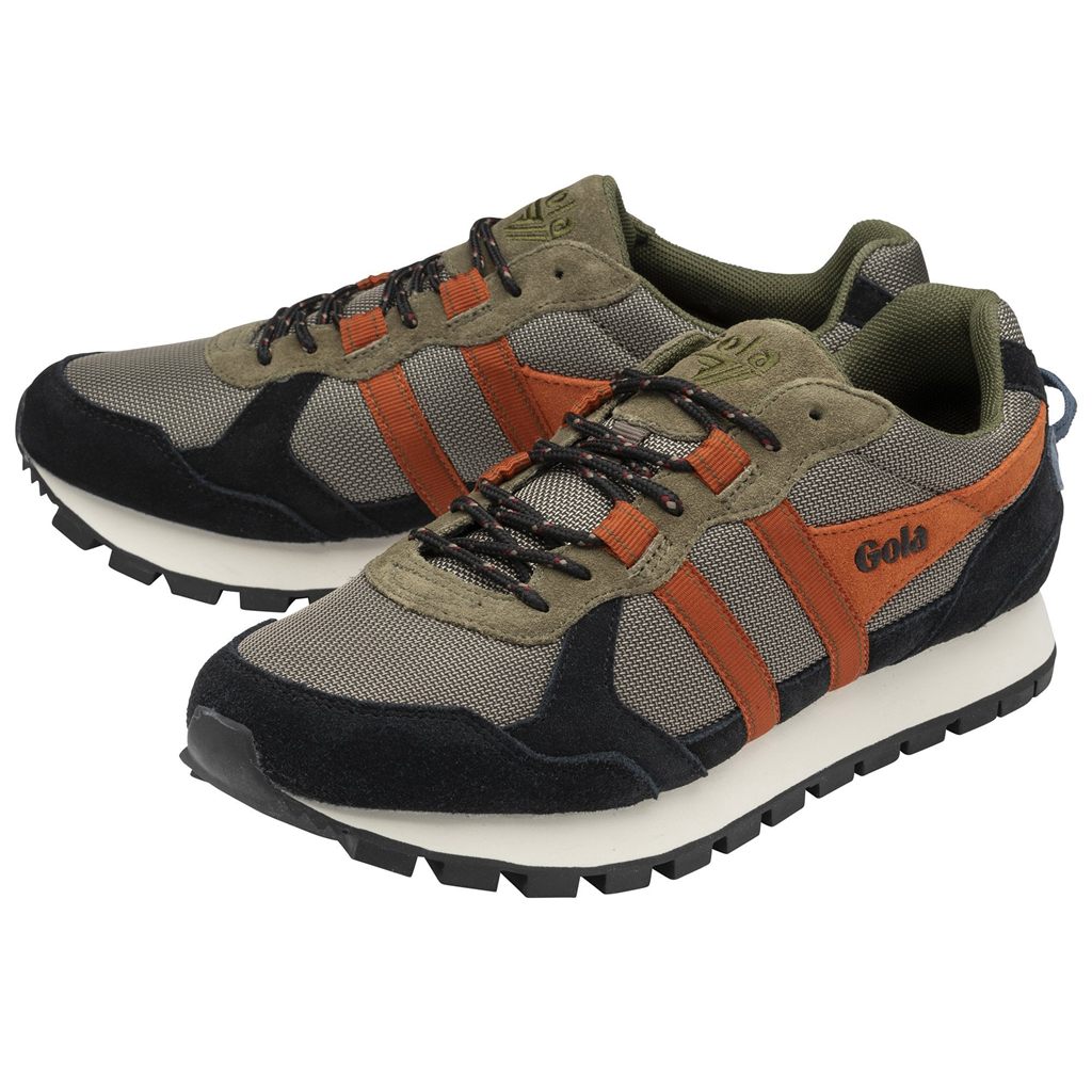Gola Classics Altitude Sneakers Khaki Czarne Pomarańczowe Polska | 1695UNWVE
