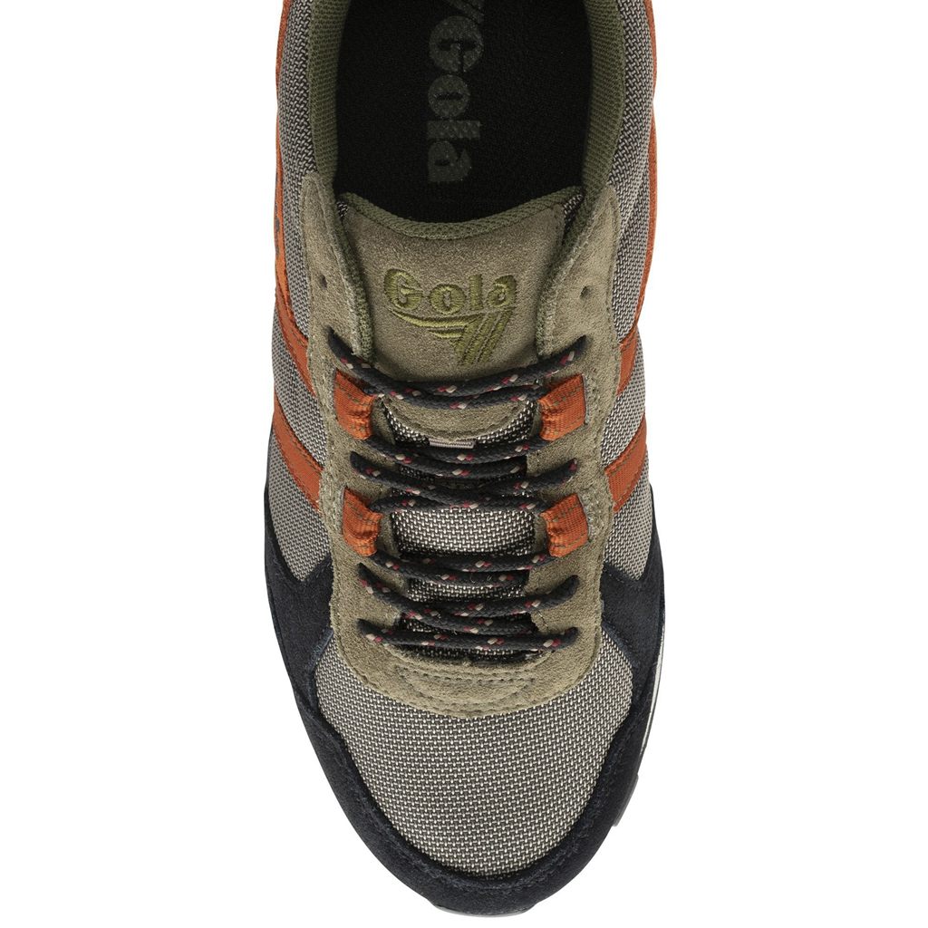 Gola Classics Altitude Sneakers Khaki Czarne Pomarańczowe Polska | 1695UNWVE