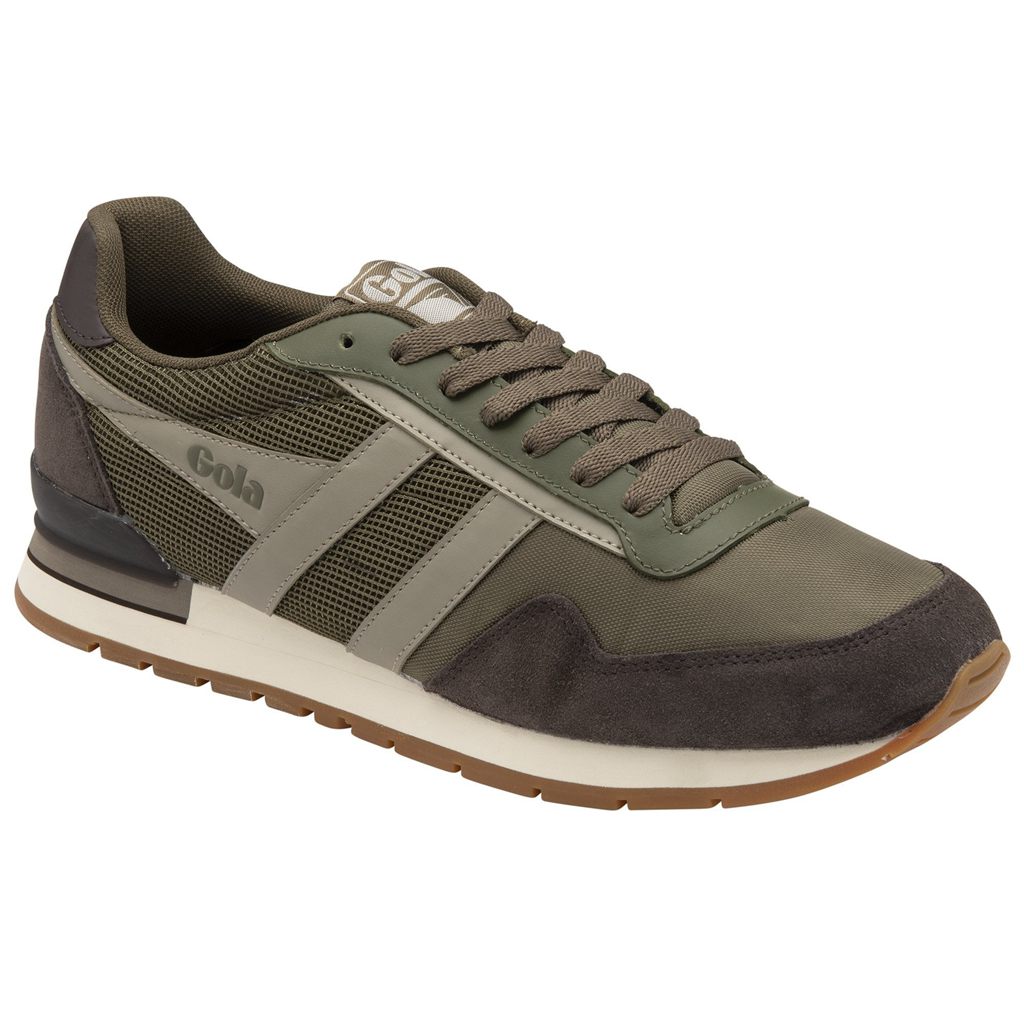 Gola Classics Atlanta Sneakers Khaki Ciemny Brązowe Polska | 5287EULFH