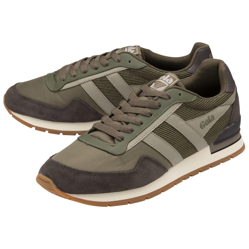 Gola Classics Atlanta Sneakers Khaki Ciemny Brązowe Polska | 5287EULFH